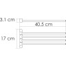 Держатель полотенец WASSERKRAFT K-1034WHITE